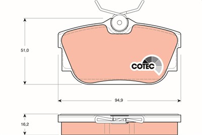 TRW GDB1325 Číslo výrobce: 23224. EAN: 3322937280322.