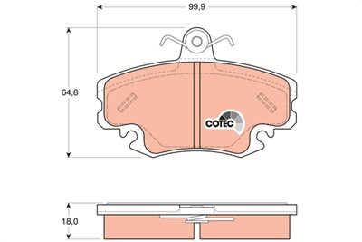 TRW GDB1332 Číslo výrobce: 21463. EAN: 3322937242375.