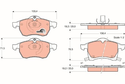 TRW GDB1350 Číslo výrobce: 23057. EAN: 3322937239177.