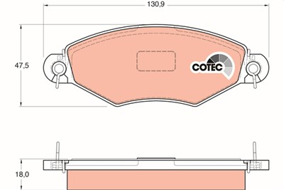 TRW GDB1361 Číslo výrobce: 21980. EAN: 3322937236053.