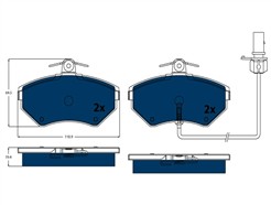 TRW GDB1366BTE ELECTRIC BLUE