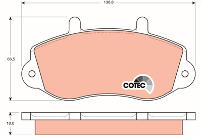 TRW GDB1380 Číslo výrobce: 23302. EAN: 3322937242702.