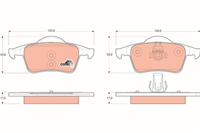 TRW GDB1389 Číslo výrobce: 23076. EAN: 3322937245017.
