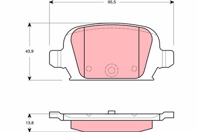 TRW GDB1412 Číslo výrobce: 23284. EAN: 3322937287567.