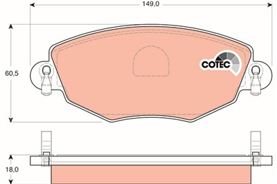 TRW GDB1434 Číslo výrobce: 23278. EAN: 3322937287543.