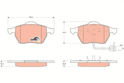 TRW GDB1440 Číslo výrobce: 21848. EAN: 3322937282661.