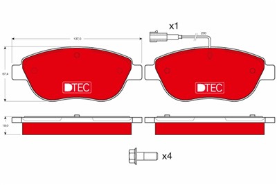 TRW GDB1483DTE Číslo výrobce: 23708. EAN: 3322938207335.