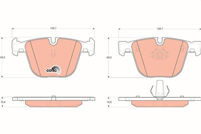 TRW GDB1502 Číslo výrobce: 23309. EAN: 3322937320325.