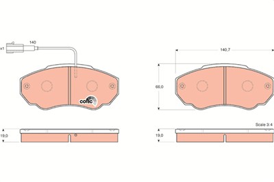 TRW GDB1517 Číslo výrobce: 23917. EAN: 3322937321483.