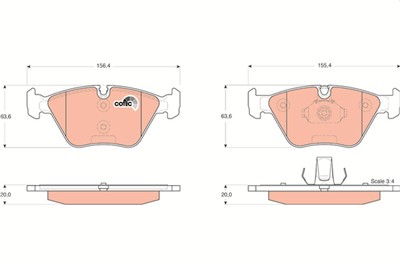 TRW GDB1531 Číslo výrobce: 21676. EAN: 3322937334414.