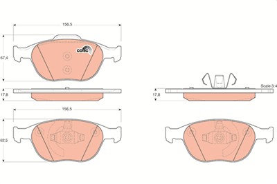 TRW GDB1532 Číslo výrobce: 23440. EAN: 3322937334537.