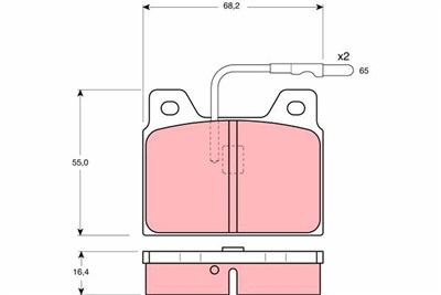 TRW GDB156 Číslo výrobce: 20253. EAN: 3322936401568.
