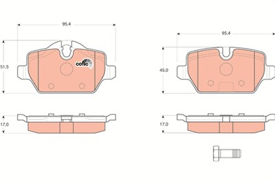TRW GDB1612 Číslo výrobce: 23623. EAN: 3322937393534.