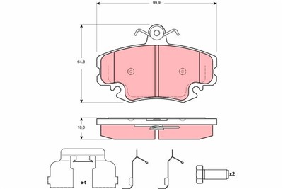 TRW GDB1635 Číslo výrobce: 21404. EAN: 3322937412600.