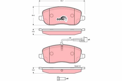 TRW GDB1636 Číslo výrobce: 20261. EAN: 3322937412617.