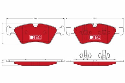 TRW GDB1642DTE Číslo výrobce: 23922. EAN: 3322938226862.