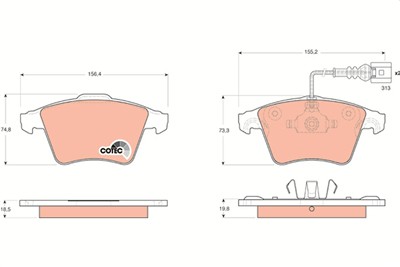 TRW GDB1651 Číslo výrobce: 23747. EAN: 3322937430864.