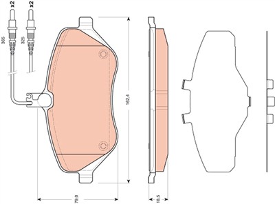 TRW GDB1663 Číslo výrobce: 24133. EAN: 3322937475643.