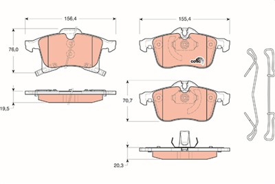 TRW GDB1668 Číslo výrobce: 23832. EAN: 3322937475742.