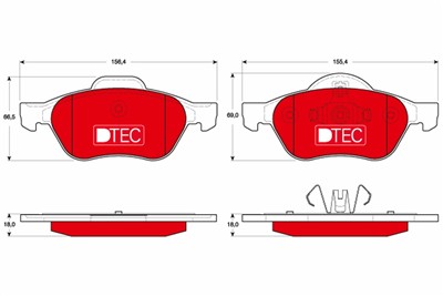 TRW GDB1687DTE Číslo výrobce: 23215. EAN: 3322938207328.