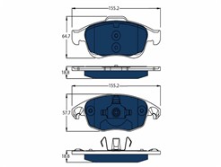TRW GDB1690BTE ELECTRIC BLUE