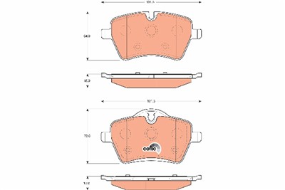 TRW GDB1712 Číslo výrobce: 23984. EAN: 3322937562718.