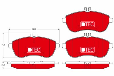 TRW GDB1736DTE Číslo výrobce: 24306. EAN: 3322938207571.
