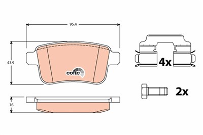TRW GDB1786 Číslo výrobce: 24692. EAN: 3322937918454.