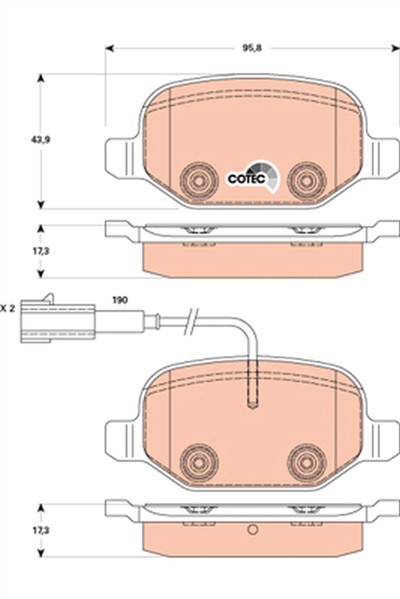 TRW GDB1881 Číslo výrobce: 23661. EAN: 3322938070892.
