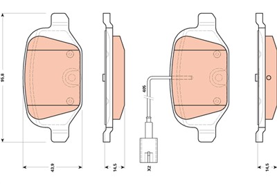 TRW GDB1894 Číslo výrobce: 23661. EAN: 3322938079215.