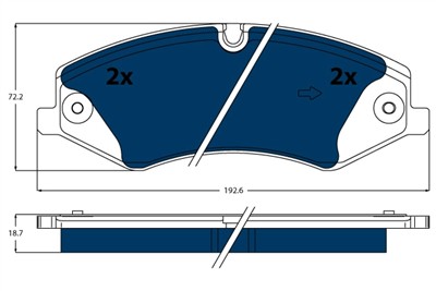 TRW GDB1898BTE Číslo výrobce: 25021. EAN: 3322938447564.
