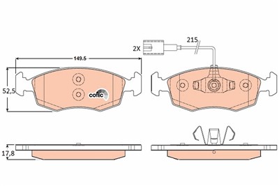 TRW GDB1900 Číslo výrobce: 20908. EAN: 3322938085636.
