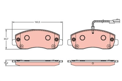 TRW GDB1910 Číslo výrobce: 25147. EAN: 3322938100704.