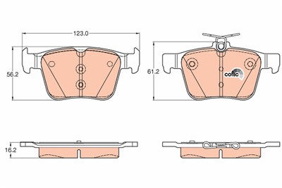 TRW GDB1957 Číslo výrobce: 25008. EAN: 3322938162245.
