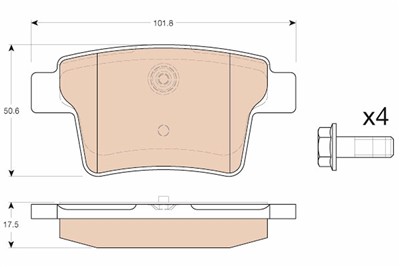 TRW GDB1988 Číslo výrobce: 24260. EAN: 3322938162528.