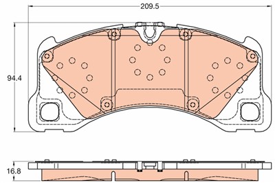 TRW GDB2052 Číslo výrobce: 24553. EAN: 3322938227517.