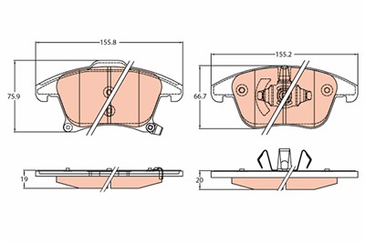 TRW GDB2092 Číslo výrobce: 24153. EAN: 3322938297923.