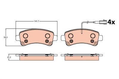 TRW GDB2106 EAN: 3322938314552.