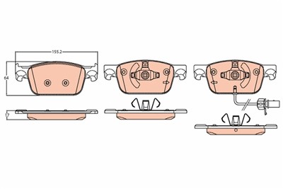 TRW GDB2127 Číslo výrobce: 22383. EAN: 3322938374877.