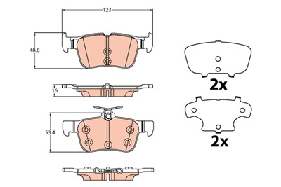 TRW GDB2133 Číslo výrobce: 25798. EAN: 3322938324742.