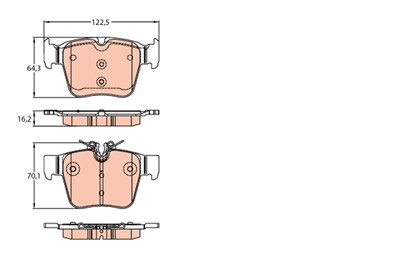 TRW GDB2154 Číslo výrobce: 25821. EAN: 3322938374914.