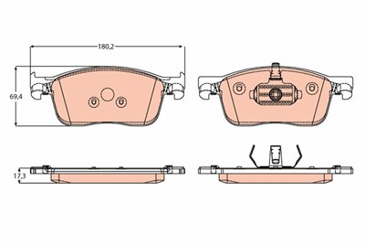 TRW GDB2169 Číslo výrobce: 22593. EAN: 3322938396503.