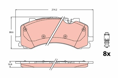 TRW GDB2235 Číslo výrobce: 25908. EAN: 3322938473464.