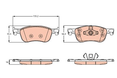 TRW GDB2261 Číslo výrobce: 22795. EAN: 3322938497583.