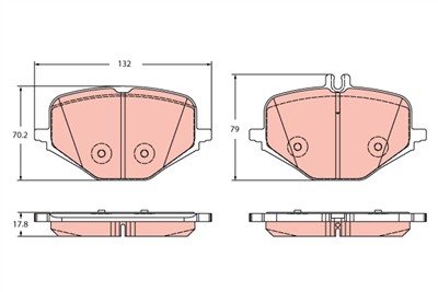 TRW GDB2395 Číslo výrobce: 22717. EAN: 3322938551445.