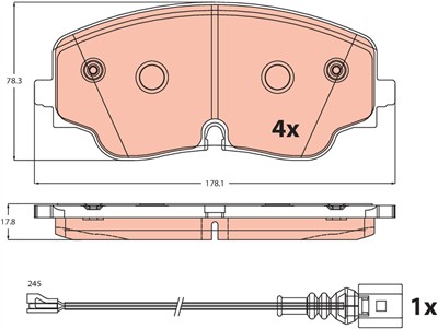 TRW GDB2498 Číslo výrobce: 20626. EAN: 3322938558277.