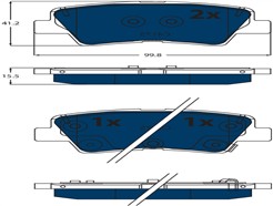 TRW GDB2531BTE ELECTRIC BLUE