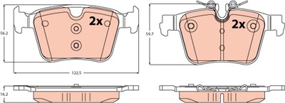 TRW GDB2532 Číslo výrobce: 26609.