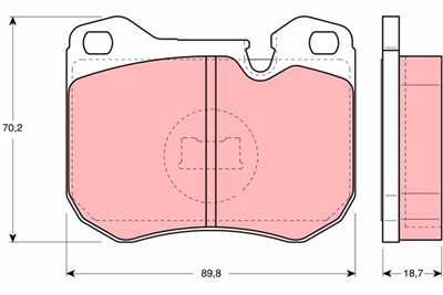 TRW GDB309 Číslo výrobce: 20481. EAN: 3322936403098.