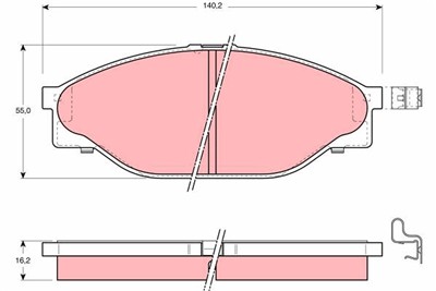 TRW GDB3109 Číslo výrobce: 21689. EAN: 3322937138012.